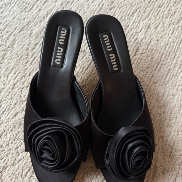 Miu Miu heeled woman slide - Picture 1 of 12